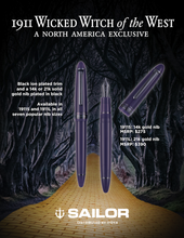 Load image into Gallery viewer, Sailor 1911 Large Fountain Pen - Wicked Witch of the West