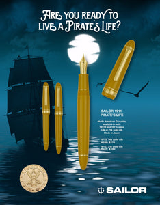 Sailor 1911 Large Fountain Pen - Pirate's Life