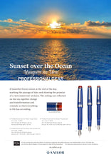 Load image into Gallery viewer, Sailor Pro Gear Slim Fountain Pen - Sunset Over the Ocean
