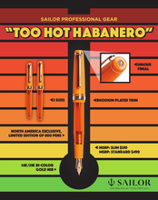Load image into Gallery viewer, Sailor Pro Gear Fountain Pen - Too Hot Habanero