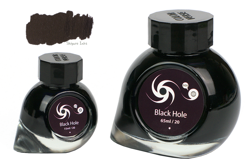 Colorverse Black Hole - 65ml + 15ml Glass Bottles – Shigure Inks