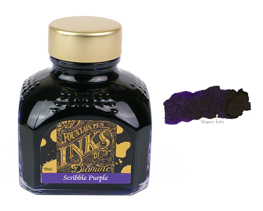 Diamine Scribble Purple - 80ml Glass Bottle