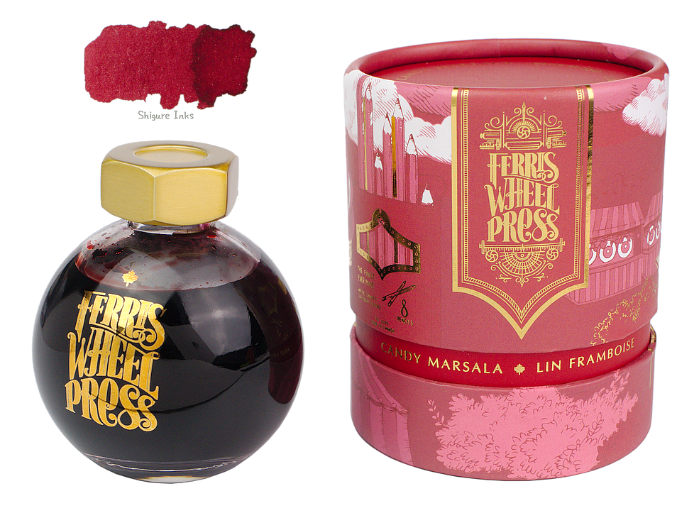 筆記具 Ferris wheel press ink 85mlx5 38ml,20ml Ferris Wheel Press Candy Marsala - 85ml Glass Bottle