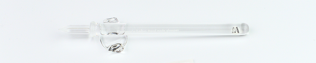 Kemmy's Labo Thin Mini Glass Pen - Petal (Clear)