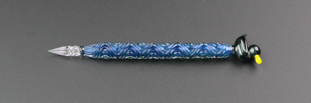 HASE x Tono & Lims Duck Glass Pen - Metallic Blue