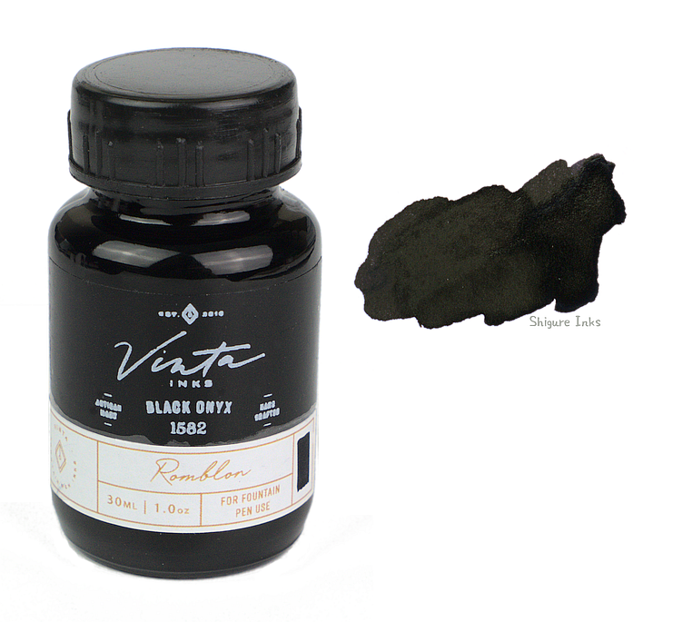 Vinta Inks Black Onyx Romblon 1582 - 30ml Glass Bottle